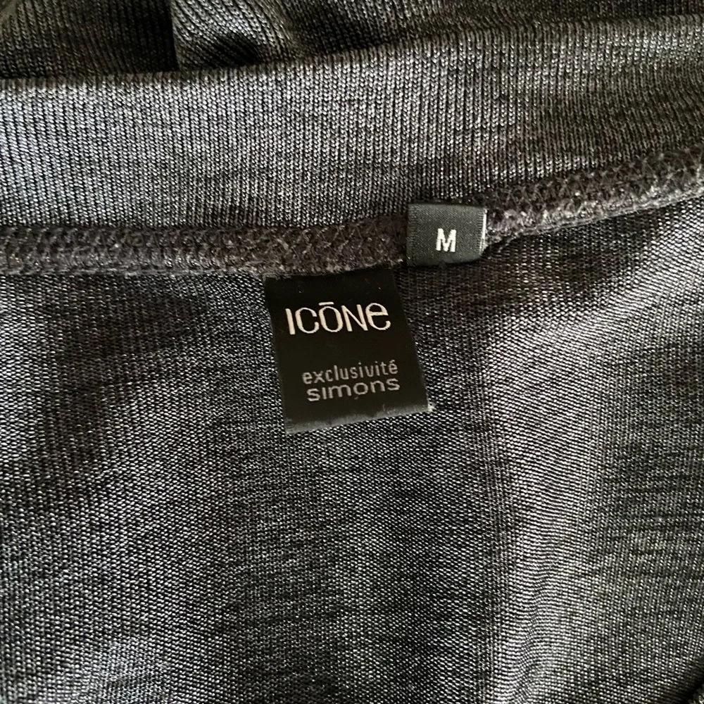 Icone grey/gray loose fitting sweater with sheen - Picture 4 of 4